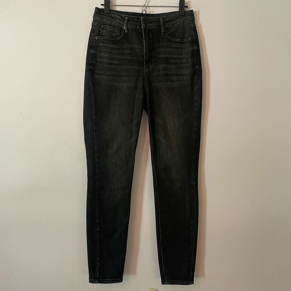 Judy Blue Gray Wash Skinny Fit Jeans High Waisted Minimalist Preppy size 7 / 28